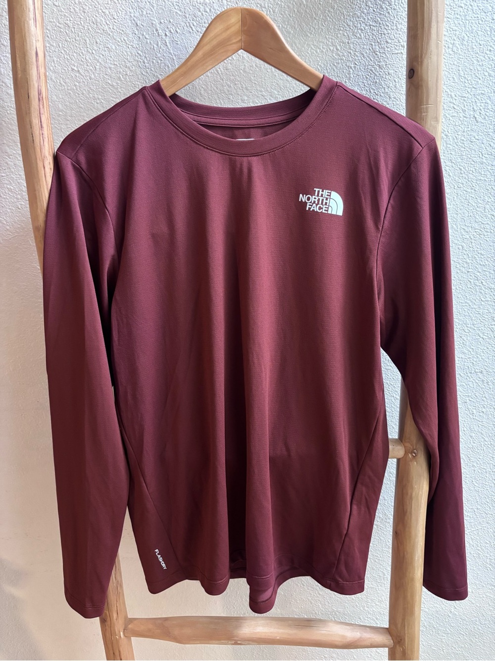 The North Face Men's Burgundy Performance Long Sleeve Crew